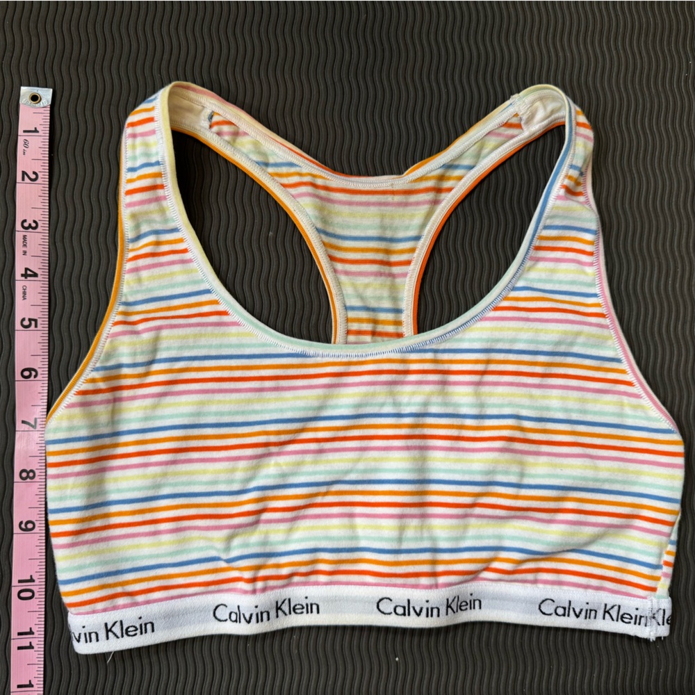 Calvin Klein Cotton Racerback Bra - Picture 3 of 3